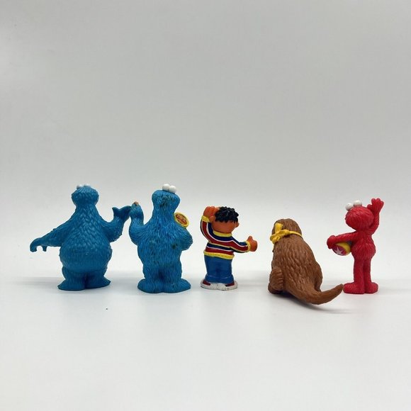 Sesame Street‎ Figure Toy Lot 5 Cake Topper Earnie Cookie Monster Elmo... - Picture 3 of 3
